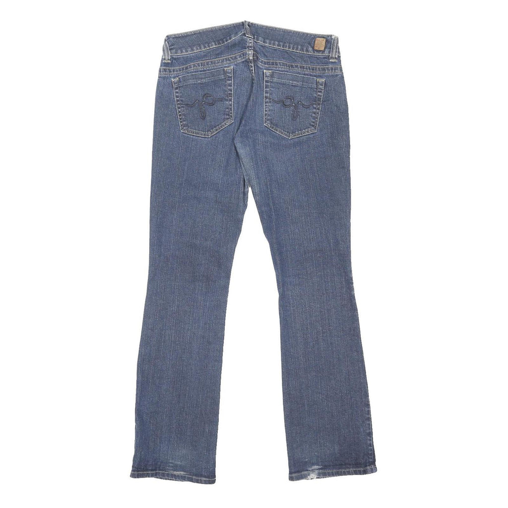 GUESS JEANS Womens Blue Regular Bootcut Denim Medium W34 L33 Classic Cotton