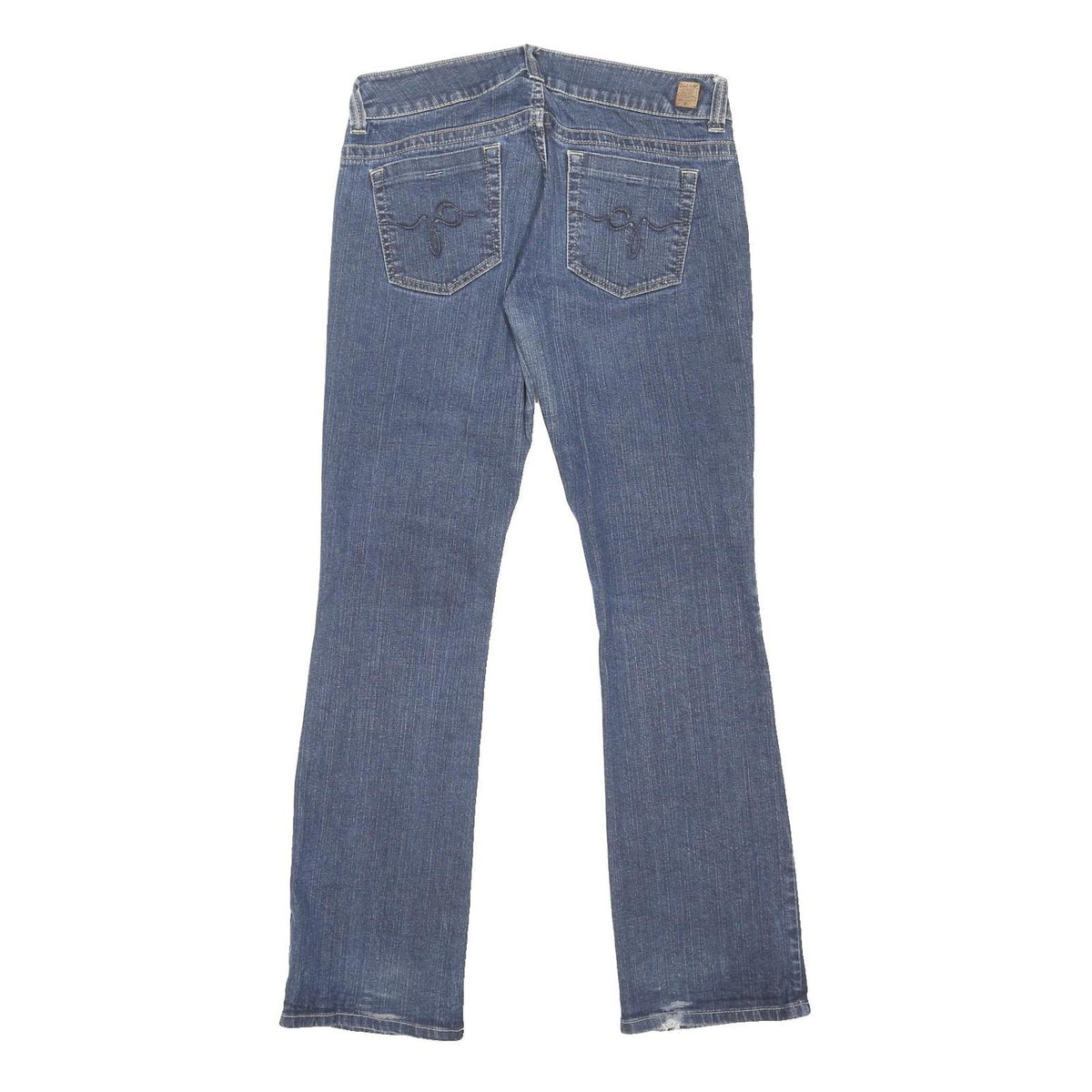 GUESS JEANS Womens Blue Regular Bootcut Denim Medium W34 L33 Classic Cotton