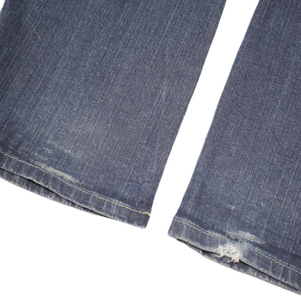GUESS JEANS Womens Blue Regular Bootcut Denim Medium W34 L33 Classic Cotton