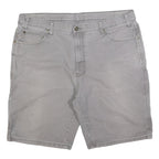 DICKIES Mens Grey Workwear Utility Shorts XL W40 Cargo Cotton Blend
