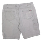 DICKIES Mens Grey Workwear Utility Shorts XL W40 Cargo Cotton Blend