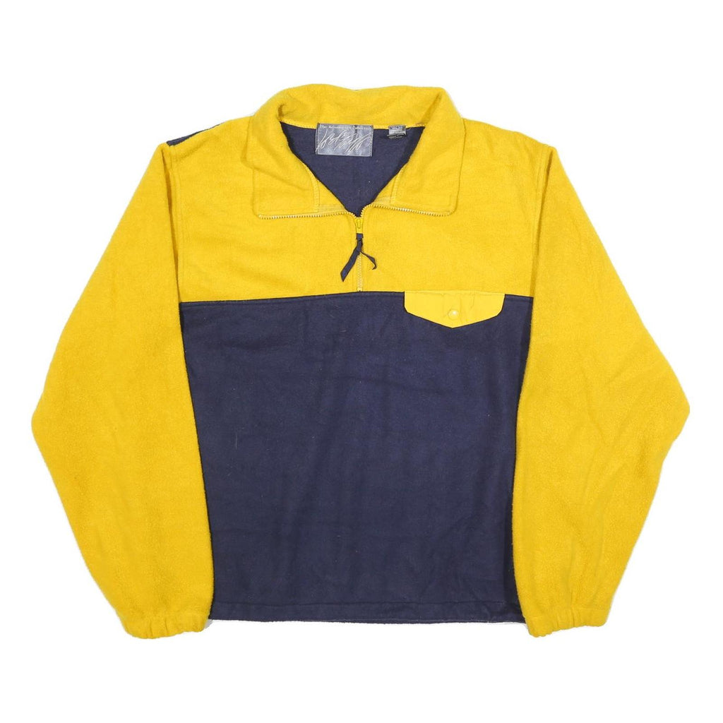 THE KENSINGTON COLLECTION Mens Yellow & Blue Colourblock Polyester Patterned