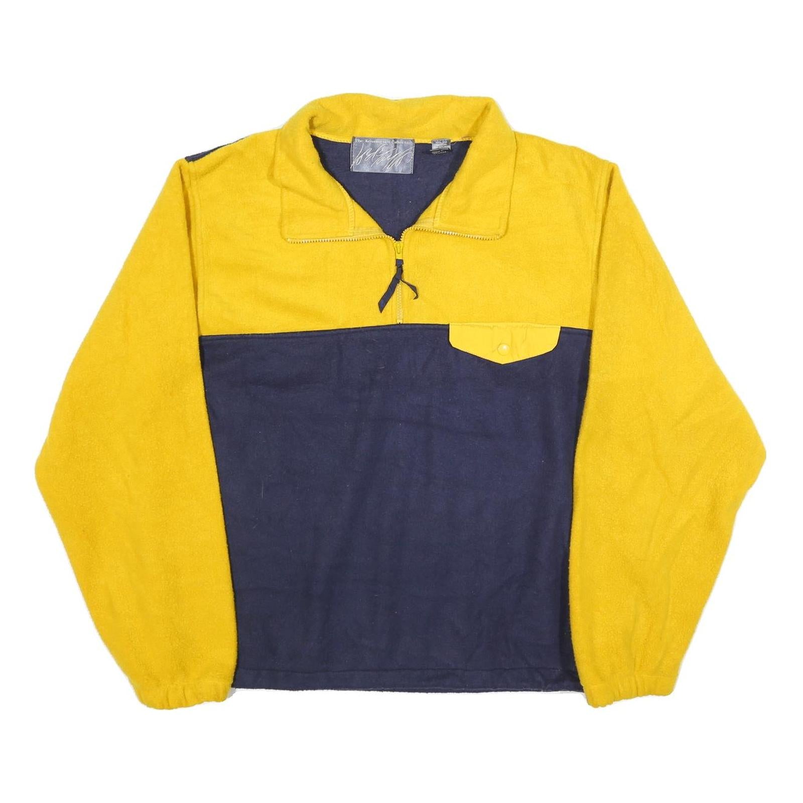 THE KENSINGTON COLLECTION Mens Yellow & Blue Colourblock Polyester Patterned