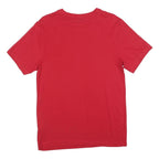 NIKE Mens Red Graphic T-Shirt S Short Sleeve Crew Neck Sports Casual