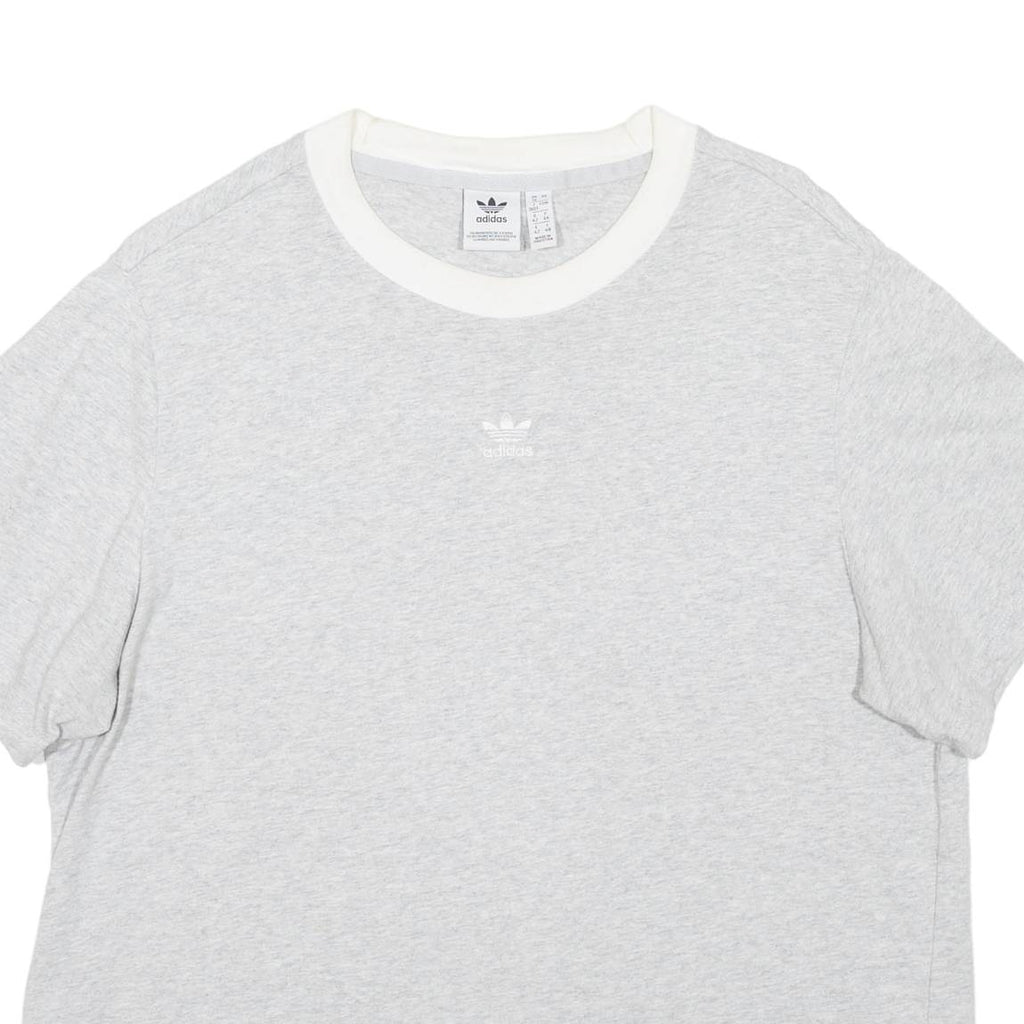 ADIDAS Womens T-Shirt Grey UK 16