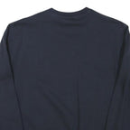 CHAMPION Mens Navy Blue Sweatshirt Crew Neck S Classic Logo Pullover Cotton