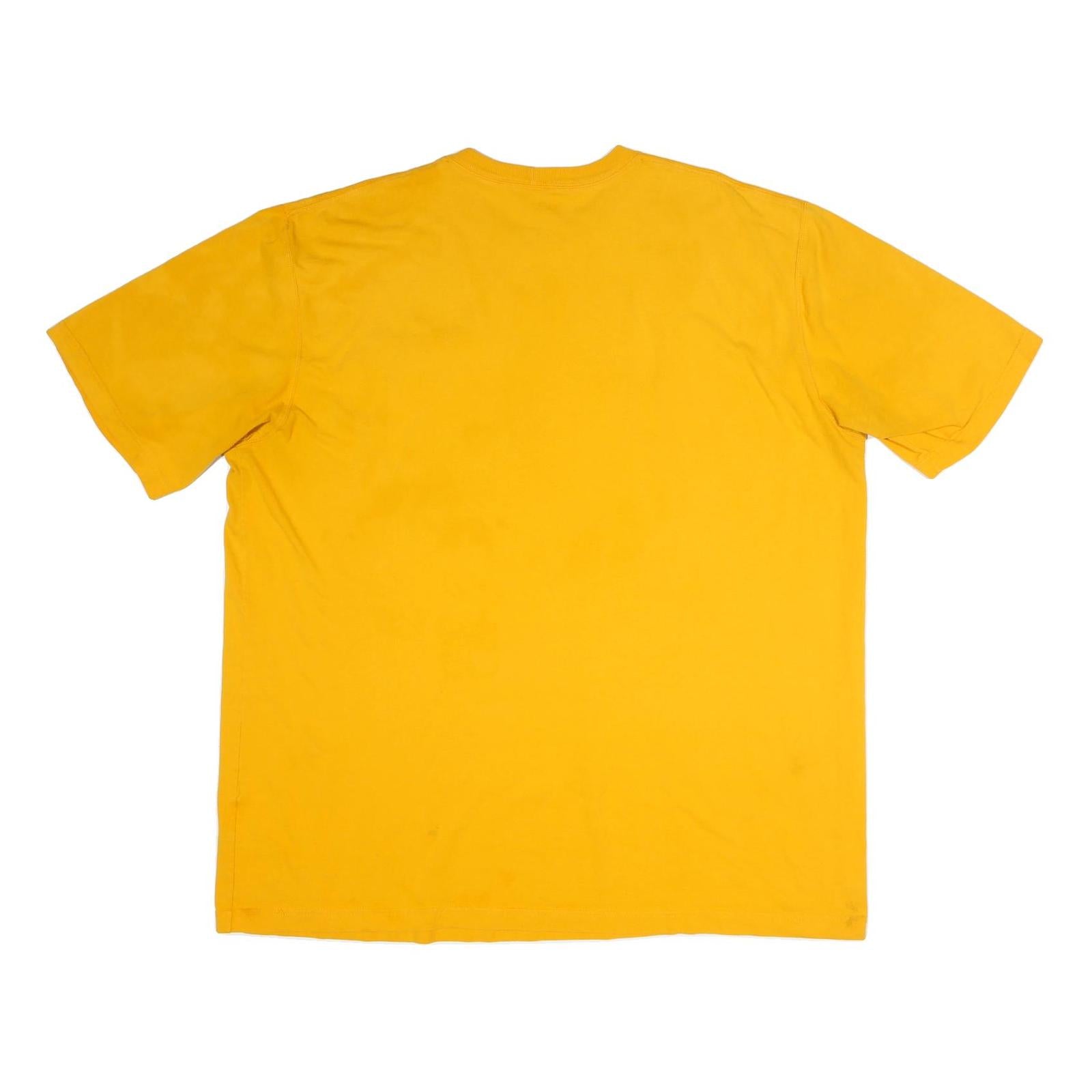 CARHARTT Mens Yellow & Beige Pocket T-Shirt 2XL Short Sleeve Crew Neck Casual