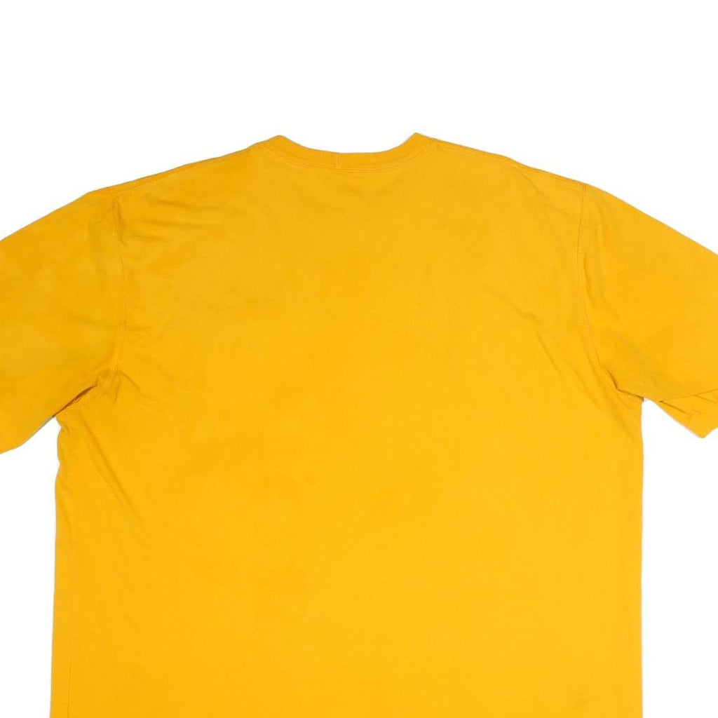 CARHARTT Mens Yellow & Beige Pocket T-Shirt 2XL Short Sleeve Crew Neck Casual