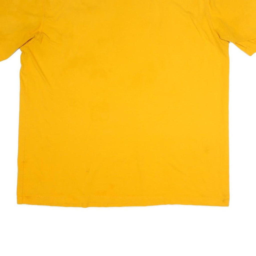 CARHARTT Mens Yellow & Beige Pocket T-Shirt 2XL Short Sleeve Crew Neck Casual