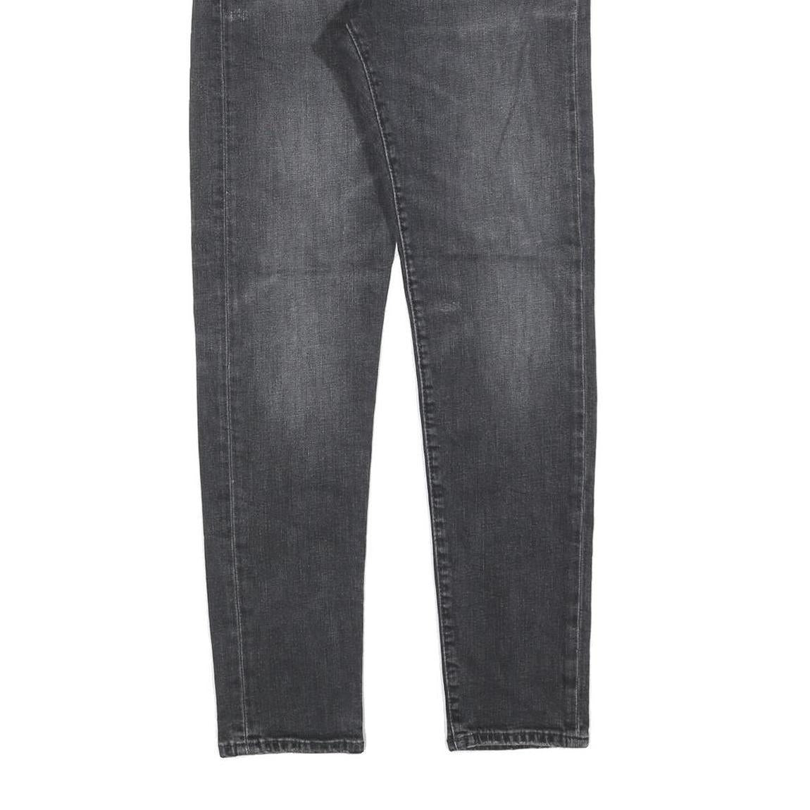 POLO RALPH LAUREN Womens Slim Fit Black Denim Jeans Cotton Blend W30 L30 Stylish