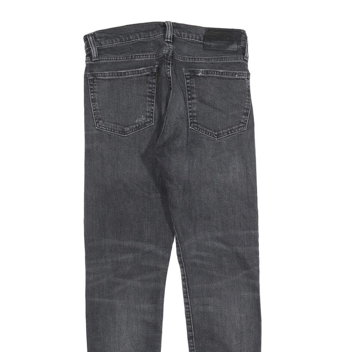 POLO RALPH LAUREN Womens Slim Fit Black Denim Jeans Cotton Blend W30 L30 Stylish