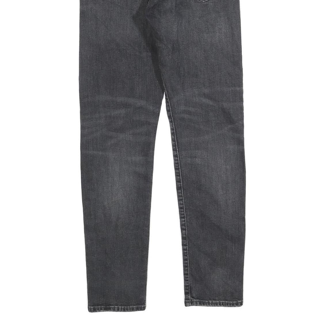 POLO RALPH LAUREN Womens Slim Fit Black Denim Jeans Cotton Blend W30 L30 Stylish