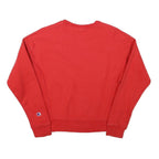 CHAMPION Mens Red Crew Neck XS Logo Embroidered Cotton Sweatshirt