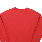CHAMPION Mens Red Crew Neck XS Logo Embroidered Cotton Sweatshirt