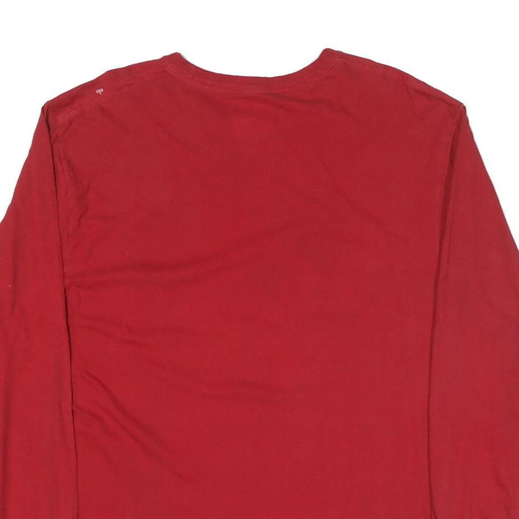 ADIDAS Mens Red Louisville Cardinals Graphic Long Sleeve Crew Neck T-Shirt XL