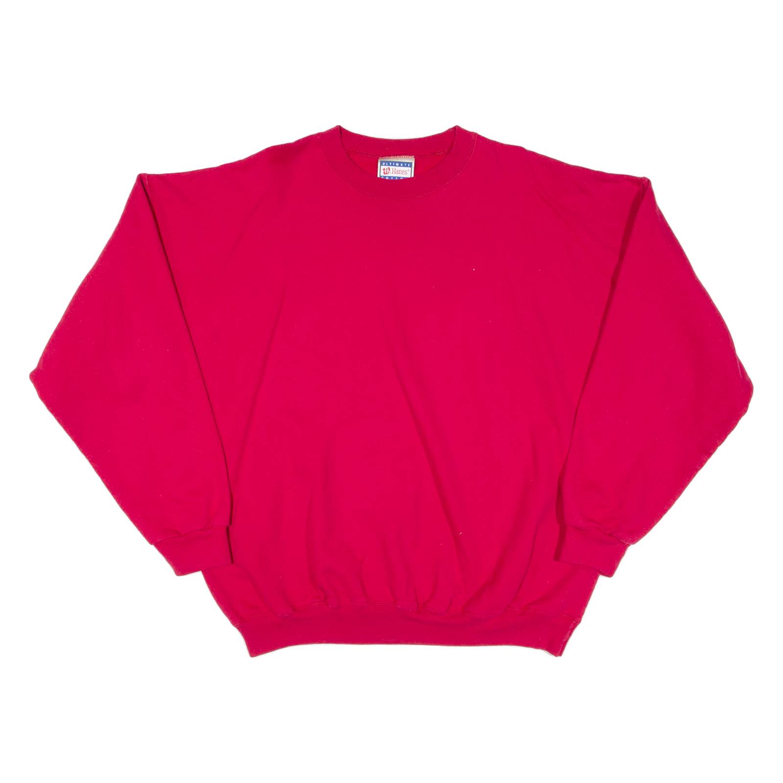 HANES Mens Sweatshirt Red XL