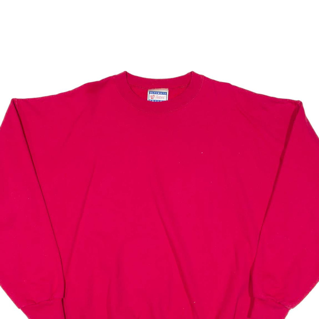 HANES Mens Sweatshirt Red XL