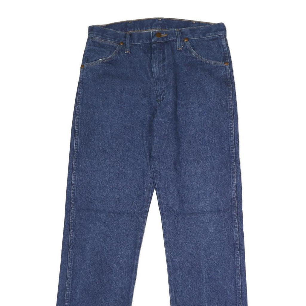 WRANGLER Mens Slim Blue Jeans Straight Denim W31 L32 Classic Zip Pocket
