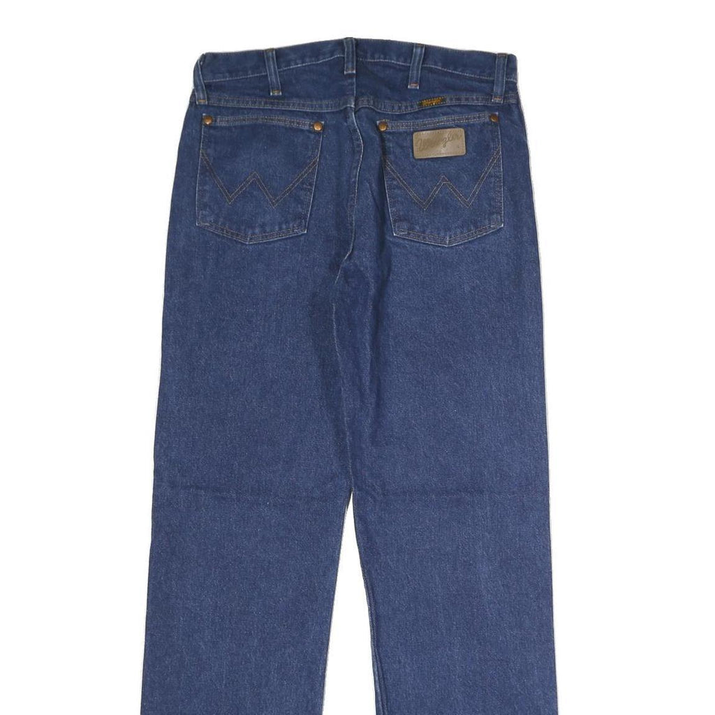 WRANGLER Mens Slim Blue Jeans Straight Denim W31 L32 Classic Zip Pocket