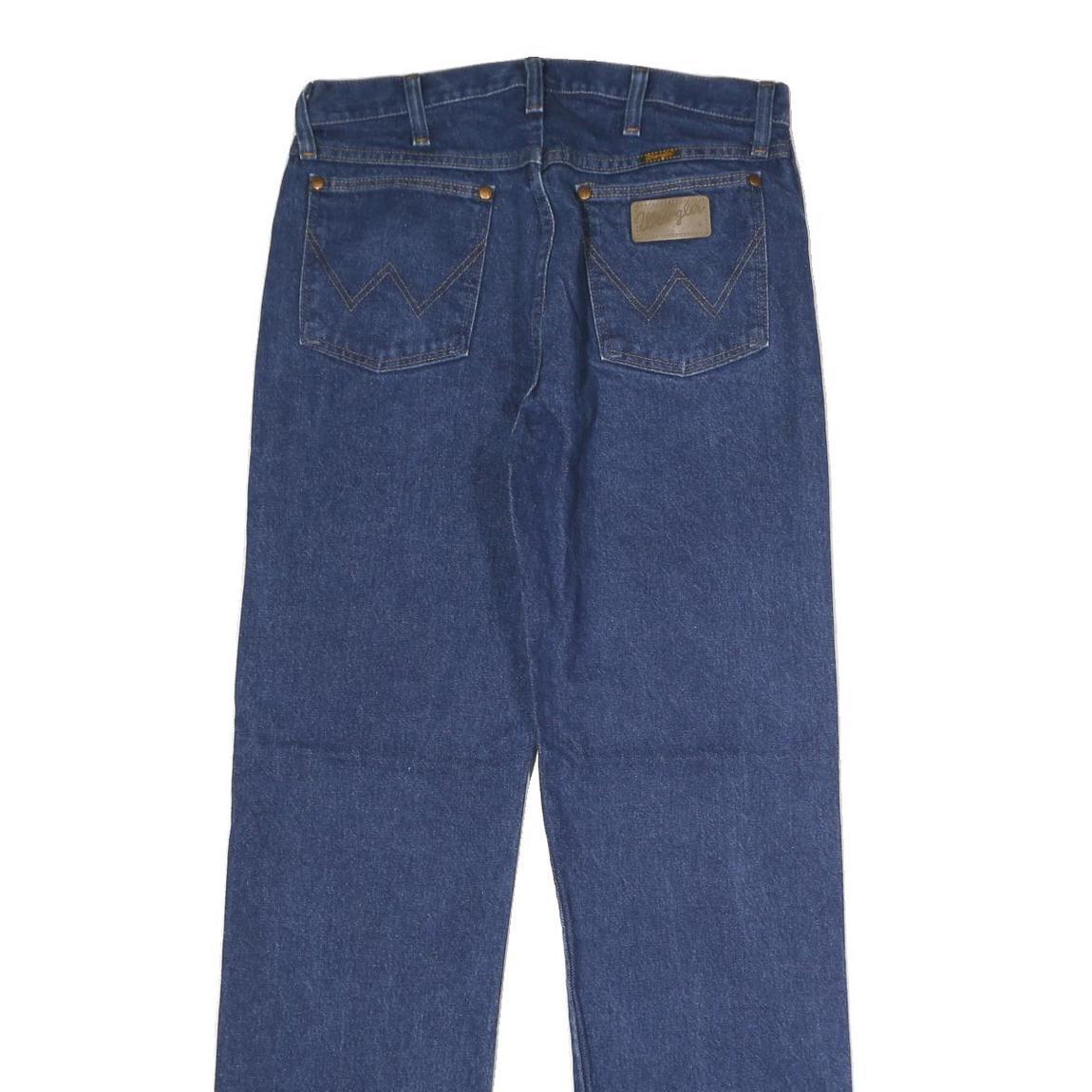 WRANGLER Mens Slim Blue Jeans Straight Denim W31 L32 Classic Zip Pocket