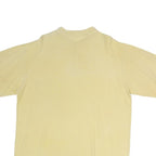 ARTES MANOLITA Womens Beige Cotton Blend Button Top Short Sleeve L Sun