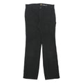 CARHARTT Womens Regular Black Cotton Blend Trousers W30 L30 Zip Pocketed