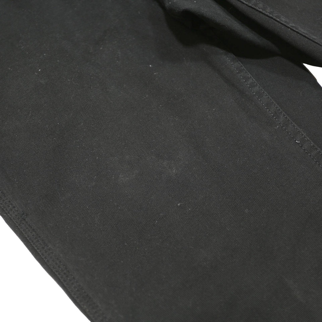 CARHARTT Womens Regular Black Cotton Blend Trousers W30 L30 Zip Pocketed