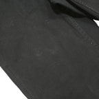 CARHARTT Womens Regular Black Cotton Blend Trousers W30 L30 Zip Pocketed