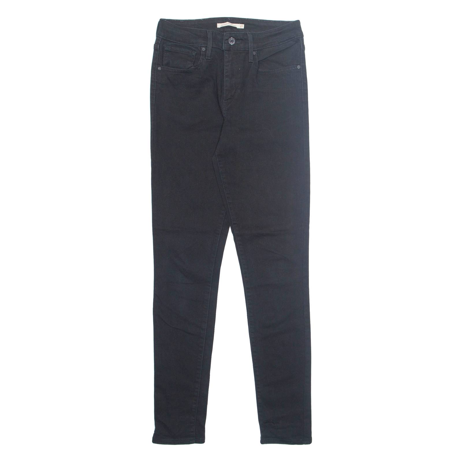 LEVI'S 721 Womens Jeans Black Regular Skinny W27 L30