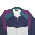 PIERRE CARDIN Mens Navy & Purple & Grey Zip Collar XL Sweatshirt Cotton Blend