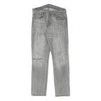 LEVI'S 511 Mens Jeans Grey Slim Denim Medium W31 L30 Slim Fit Zip Closure