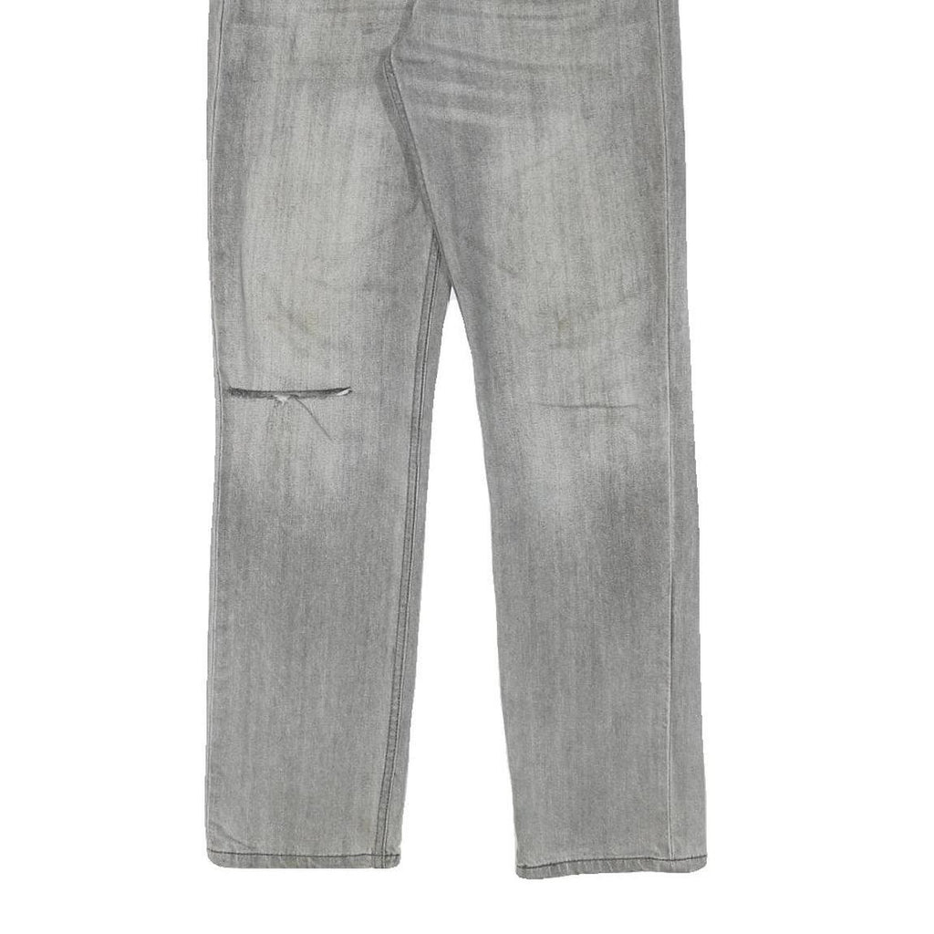 LEVI'S 511 Mens Jeans Grey Slim Denim Medium W31 L30 Slim Fit Zip Closure