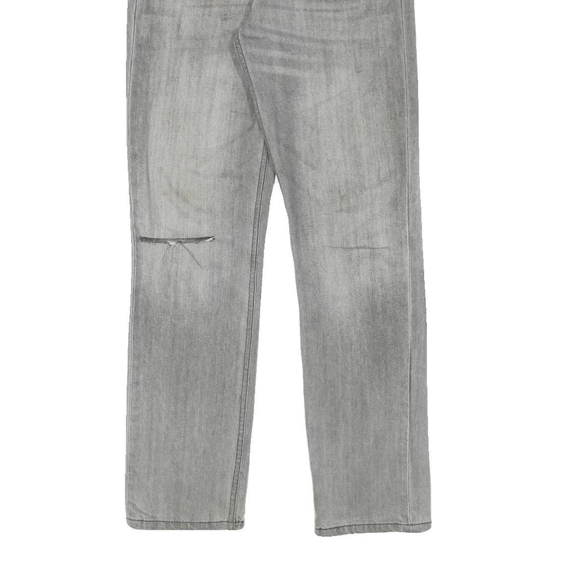 LEVI'S 511 Mens Jeans Grey Slim Denim Medium W31 L30 Slim Fit Zip Closure