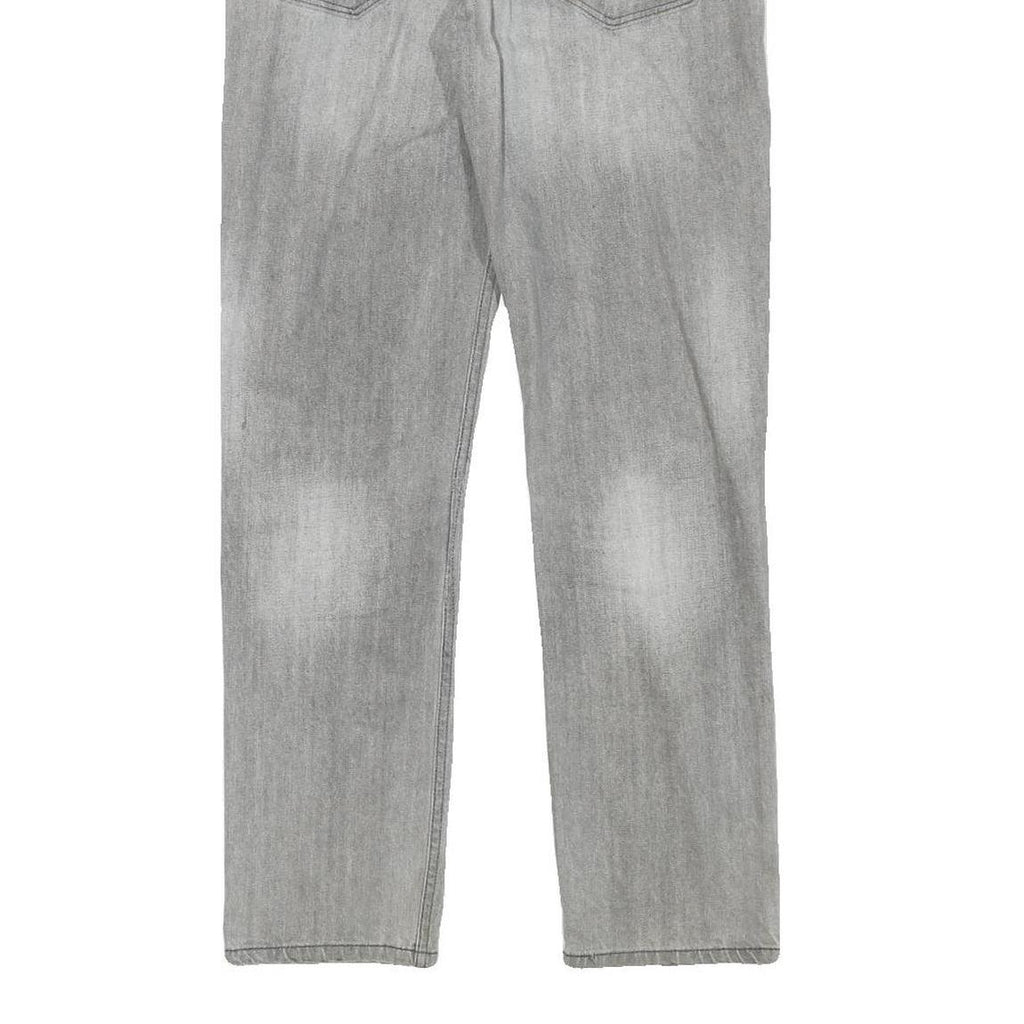 LEVI'S 511 Mens Jeans Grey Slim Denim Medium W31 L30 Slim Fit Zip Closure