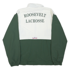 GAME Mens Green & White Roosevelt Lacrosse Track Jacket M Polyester Blend Zip