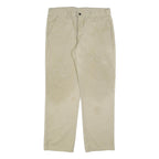 DICKIES Mens Cotton Blend Beige Trousers Regular Fit W36 L32 Classic Workwear