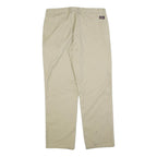 DICKIES Mens Cotton Blend Beige Trousers Regular Fit W36 L32 Classic Workwear