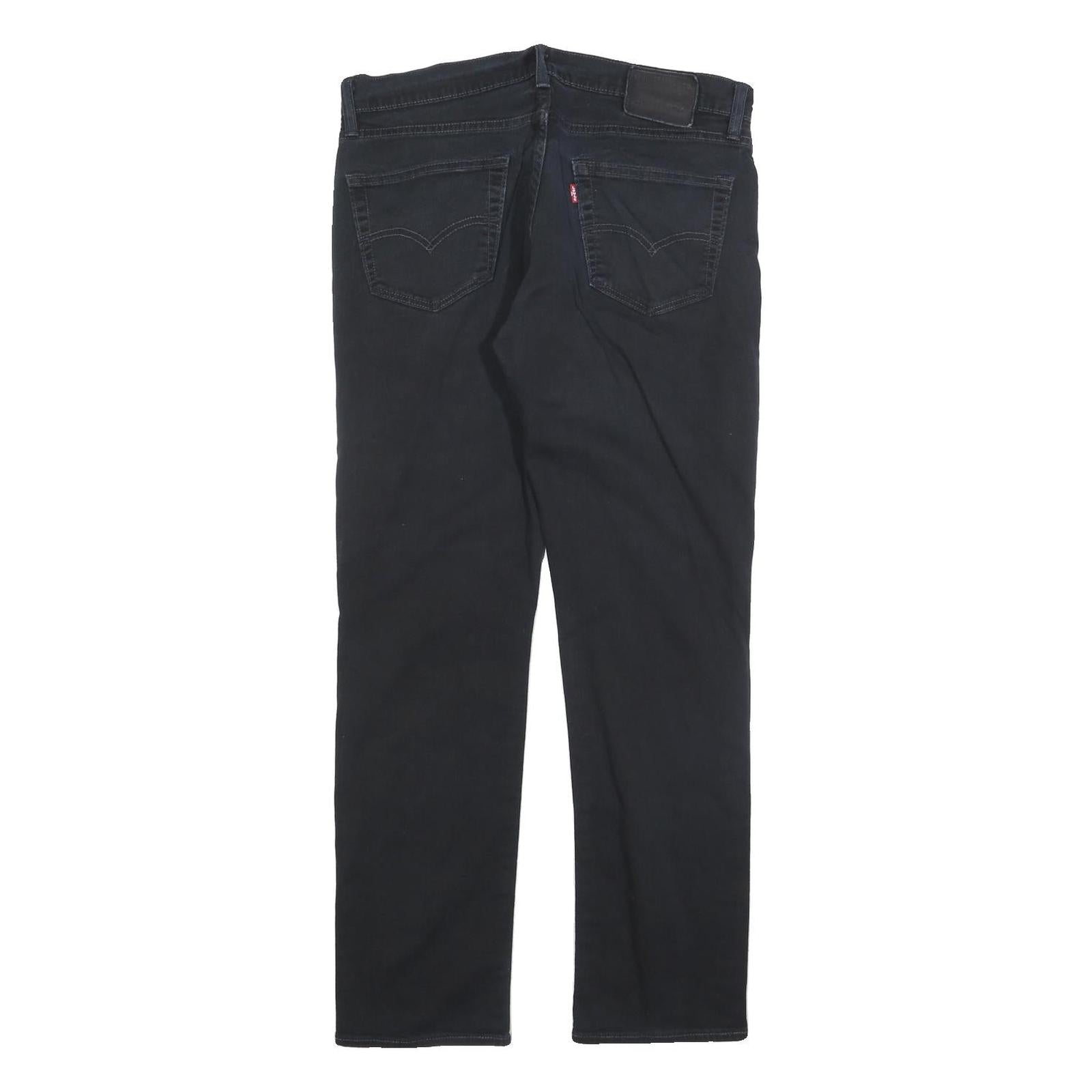 LEVI'S 511 Slim Womens Jeans Black Slim Skinny Denim W34 L29 Zip Cotton Blend