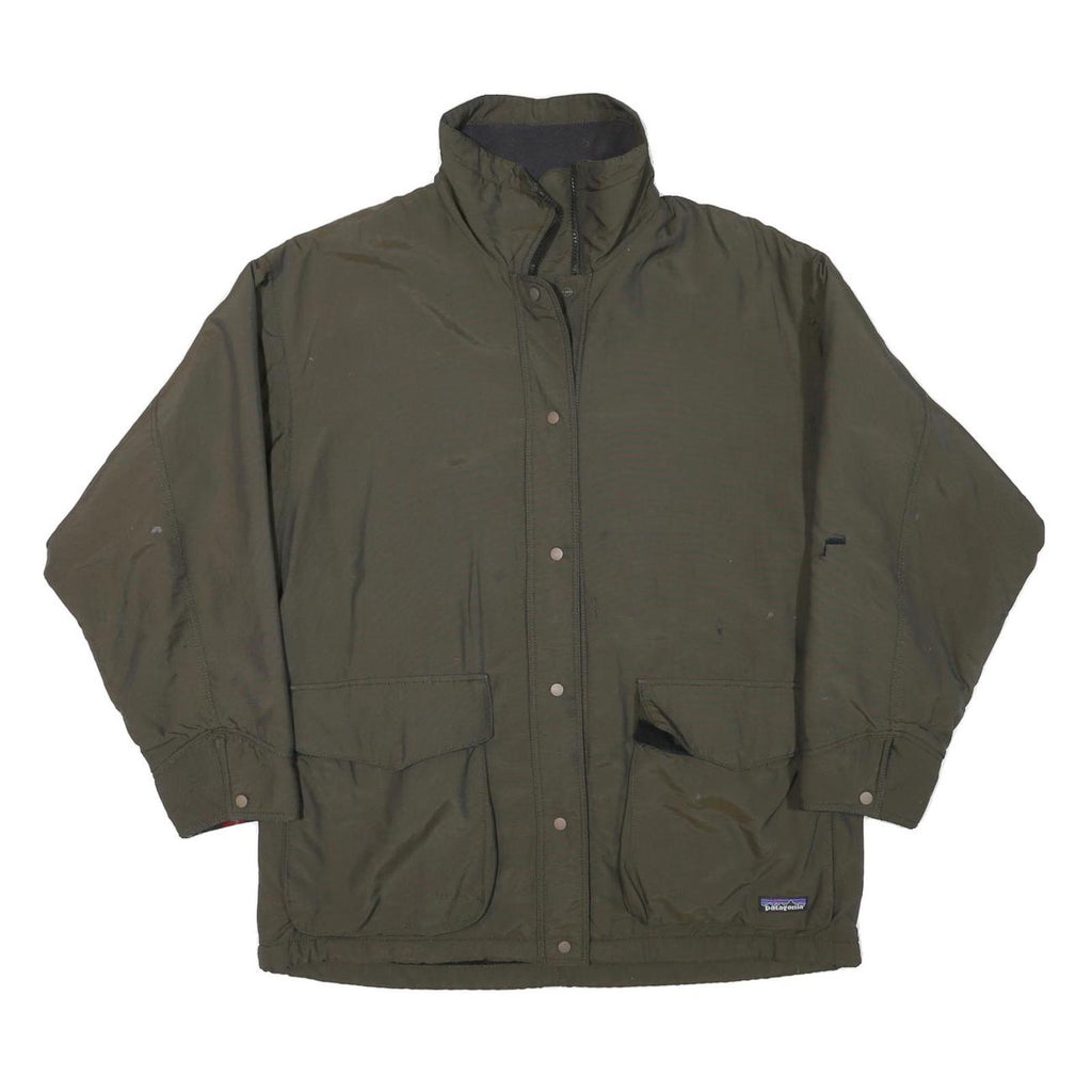 PATAGONIA Womens Green Zip Jacket M Polyester Blend Plain Durable Comfort