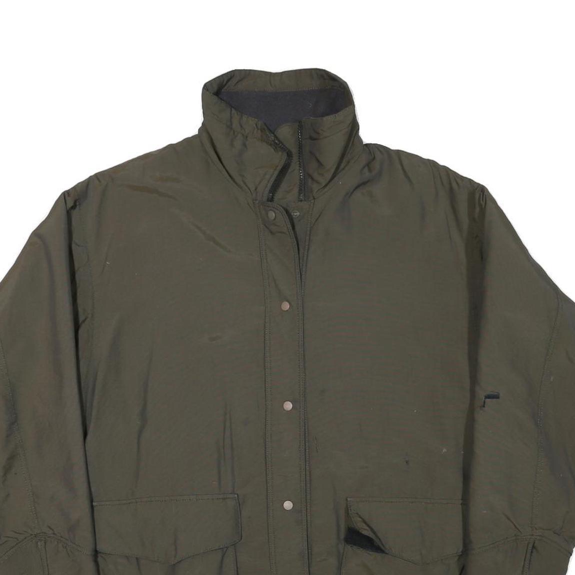 PATAGONIA Womens Green Zip Jacket M Polyester Blend Plain Durable Comfort