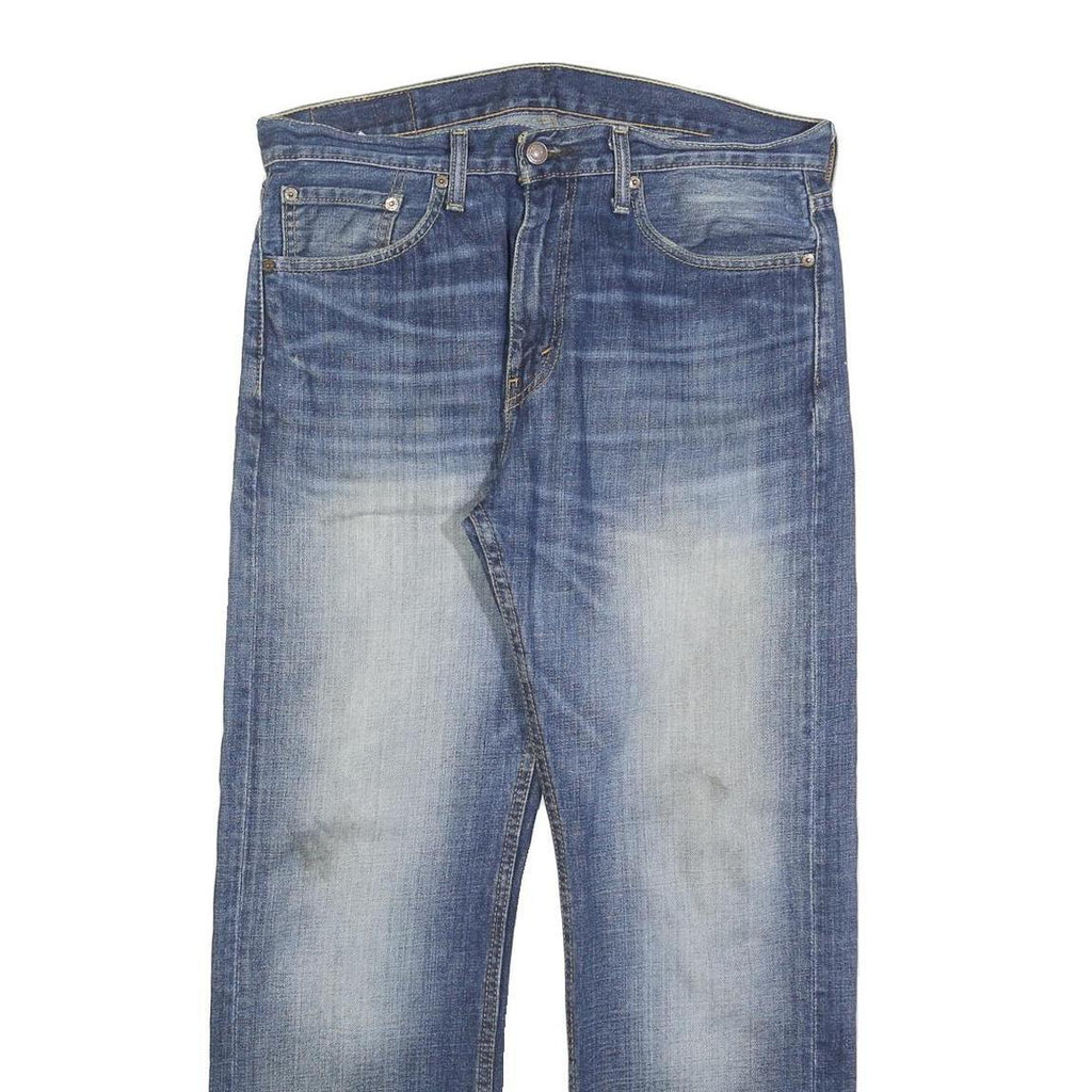 LEVI'S 505 Mens Jeans Blue Regular Straight Denim Medium W33 L30 Classic Zip