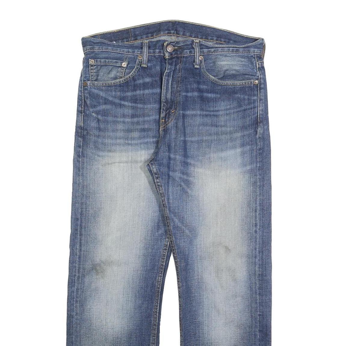 LEVI'S 505 Mens Jeans Blue Regular Straight Denim Medium W33 L30 Classic Zip