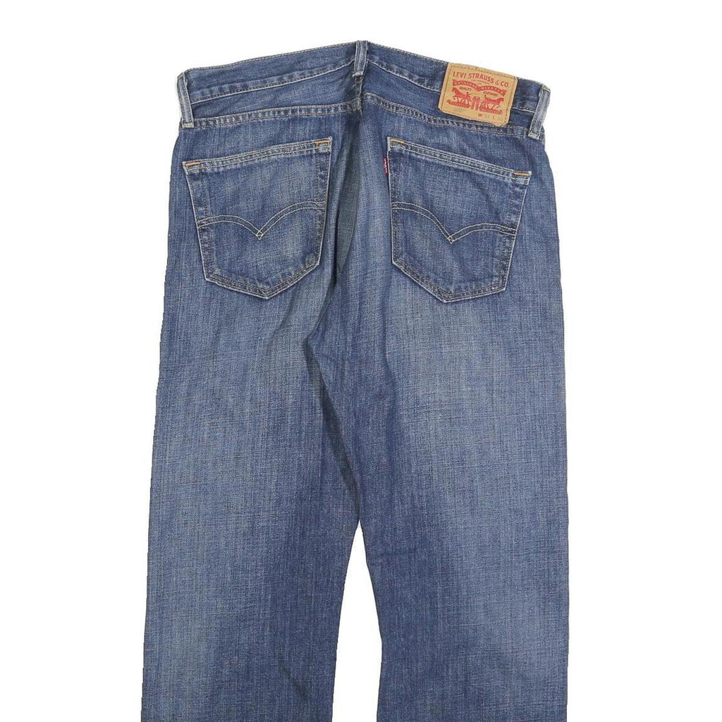 LEVI'S 505 Mens Jeans Blue Regular Straight Denim Medium W33 L30 Classic Zip