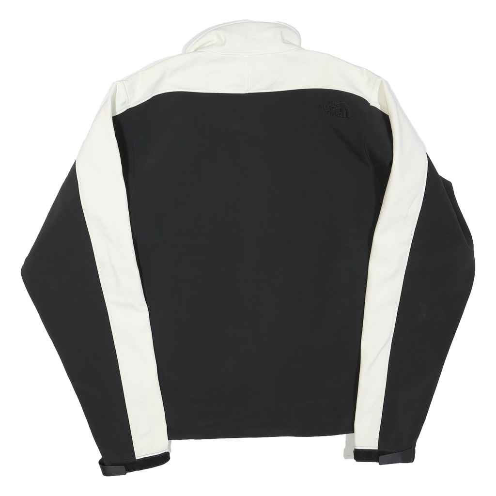 THE NORTH FACE Mens Black & White Track Jacket XS Polyester Blend Zip Sport