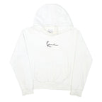 KARL KANI Womens White Hoodie XS Cotton Blend Pullover Jumper