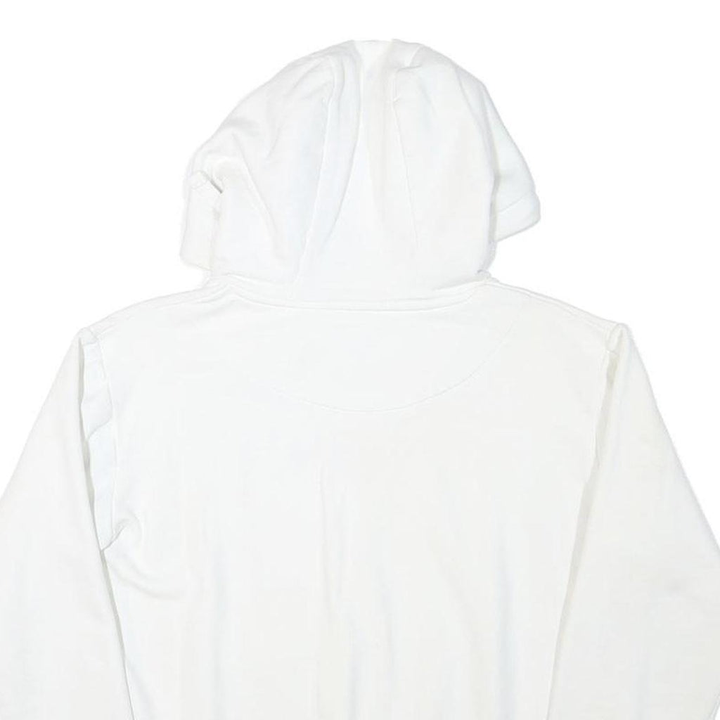 KARL KANI Womens White Hoodie XS Cotton Blend Pullover Jumper