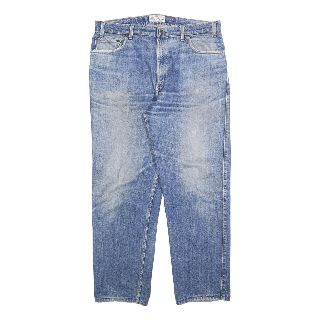 LEVI'S 540 Mens Jeans Blue Regular Regular Denim Light W38 L32 Relaxed Fit Zip