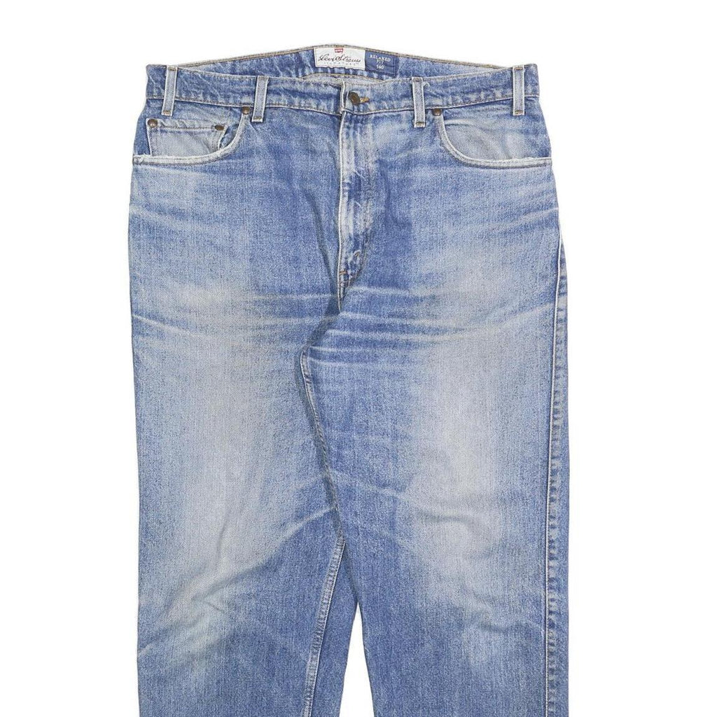 LEVI'S 540 Mens Jeans Blue Regular Regular Denim Light W38 L32 Relaxed Fit Zip