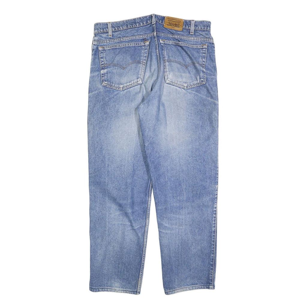 LEVI'S 540 Mens Jeans Blue Regular Regular Denim Light W38 L32 Relaxed Fit Zip