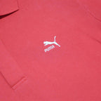 PUMA Mens Red Short Sleeve Plain Polo Shirt S Cotton Blend Sports Casual